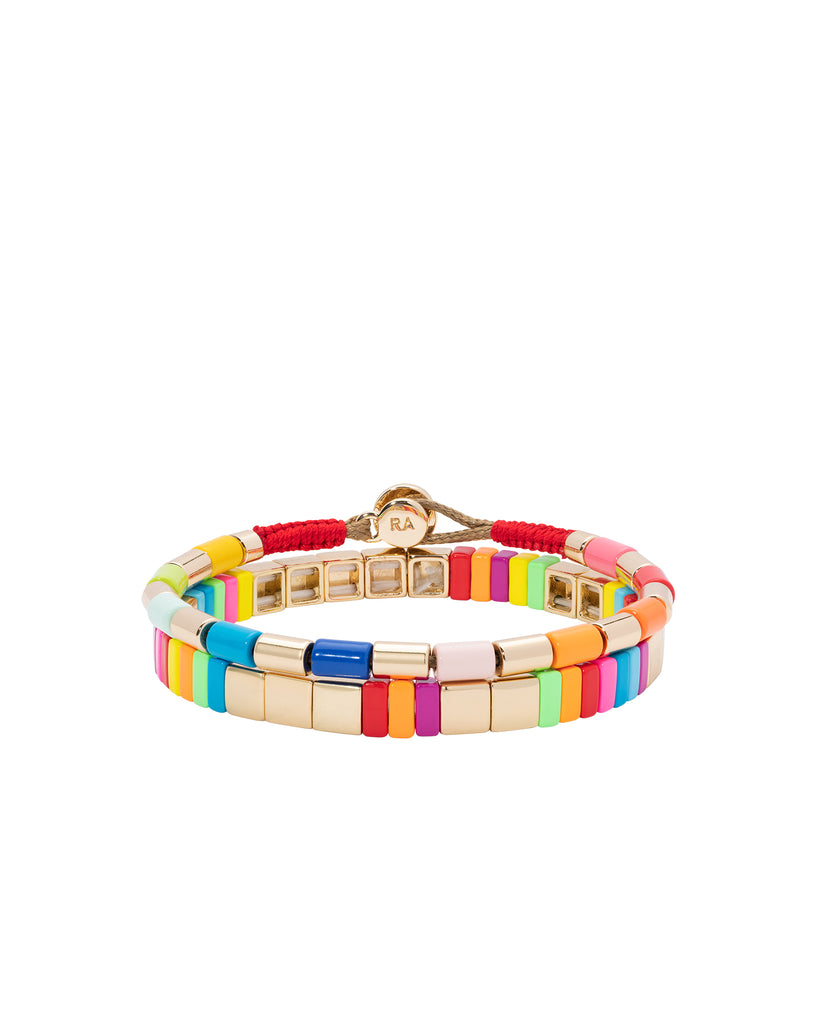 Duo de bracelets surfeur Love (multicolor)
