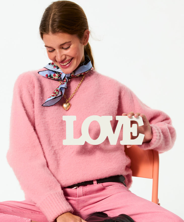 The Sapphire Stripe Puffy Heart Pendant