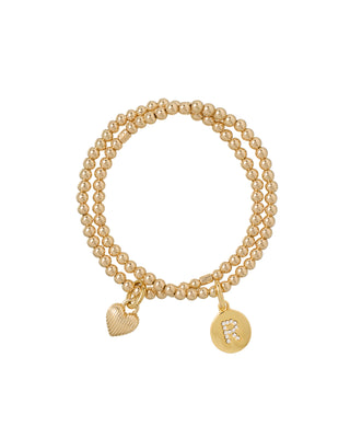 The Initial Bracelet Duo