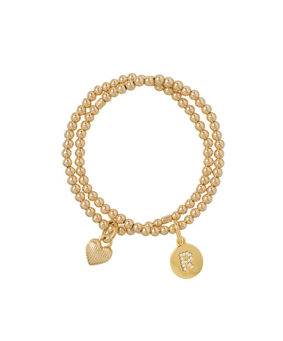 The Initial Bracelet Duo