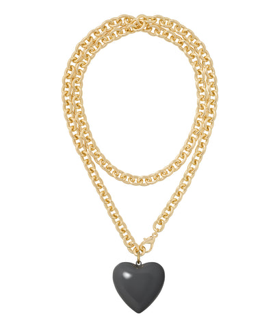 The Big Puffy Heart Charm Necklace