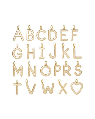 The Very Big Puffy Initial Charms