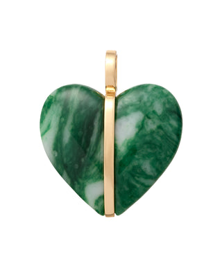 The Big Stone Heart Charms