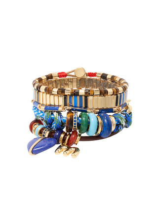 The Super Size Denim Bracelet Stack