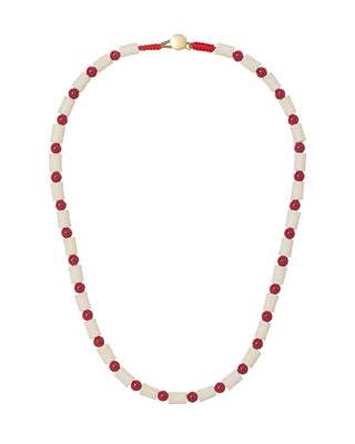 Bone & Carnelian Necklace