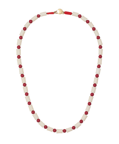 Bone & Carnelian Necklace