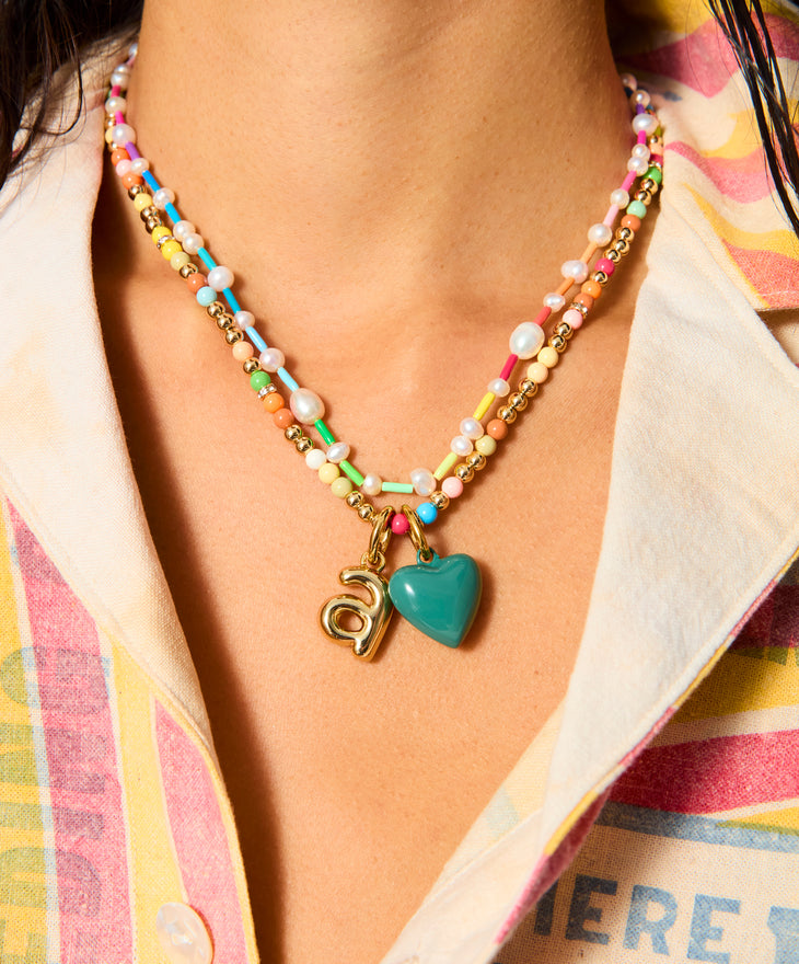 The Happy Baby Bead Necklace Duo