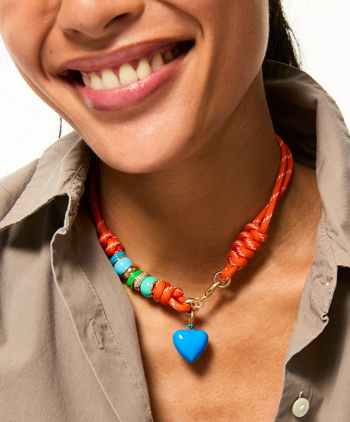 The Super Size Happy Cord Necklace