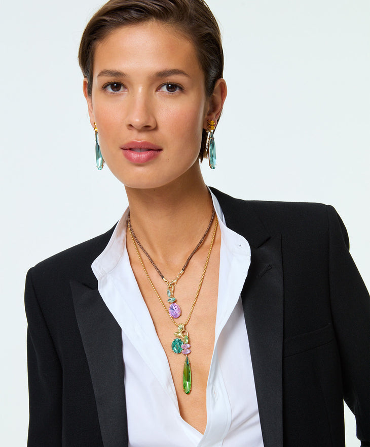 Crystal Granita Le Petite Cord Necklace