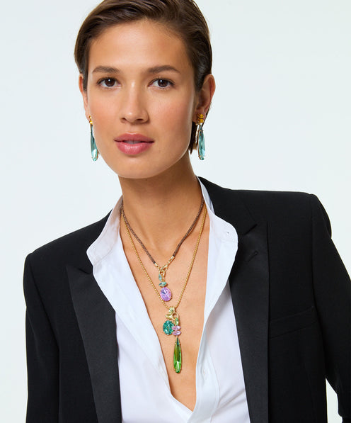 Crystal Granita Le Petite Cord Necklace