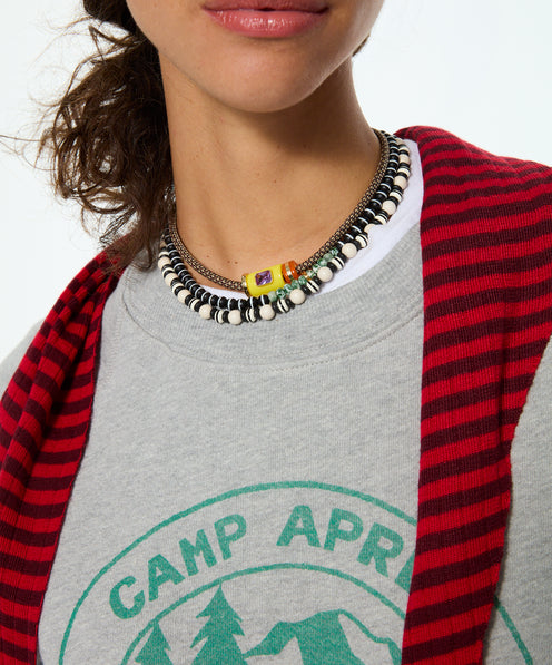 The Salt & Pepper Cylinder Necklace Set