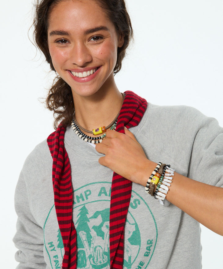 The Salt & Pepper Cylinder Necklace Set