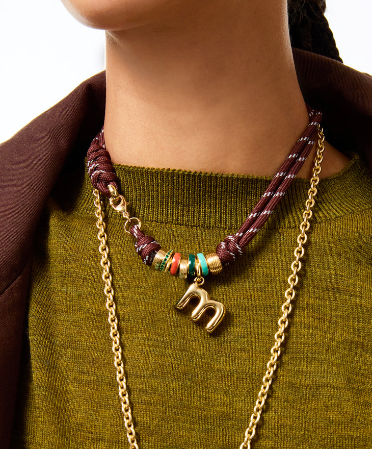 The Super Size Happy Cord Necklace