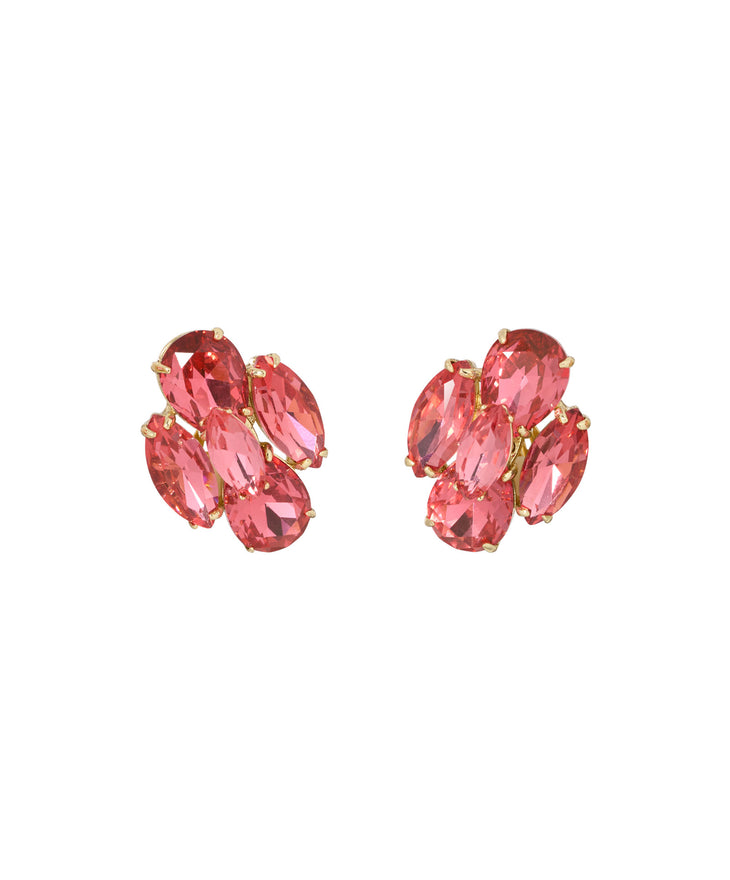 The Crystal Cluster Earrings
