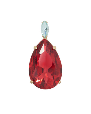 The Large Pear Crystal Charm