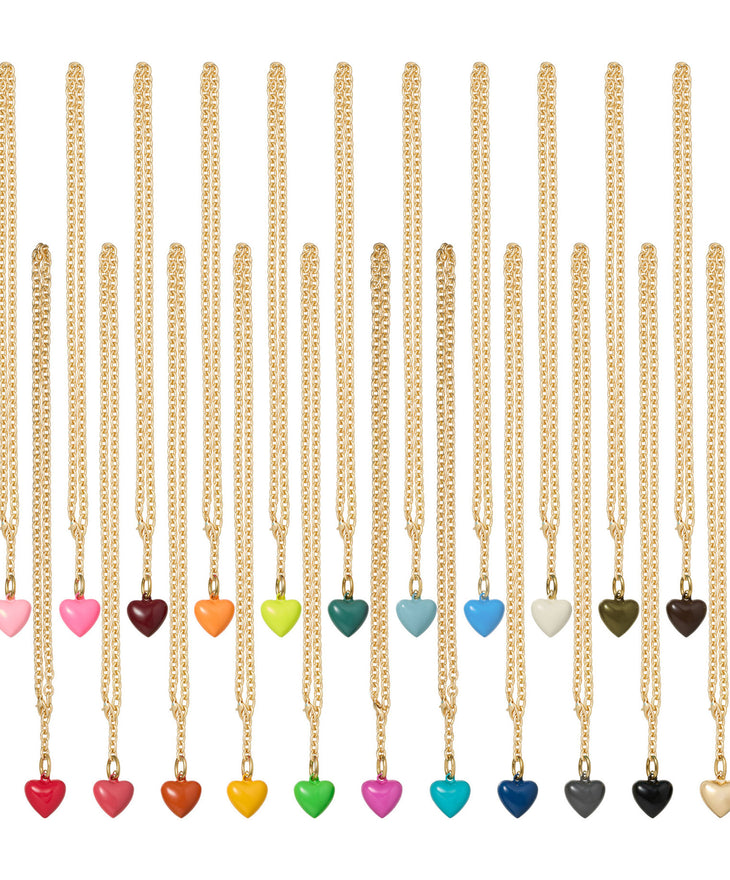 The Mini Puffy Heart Charm Necklace