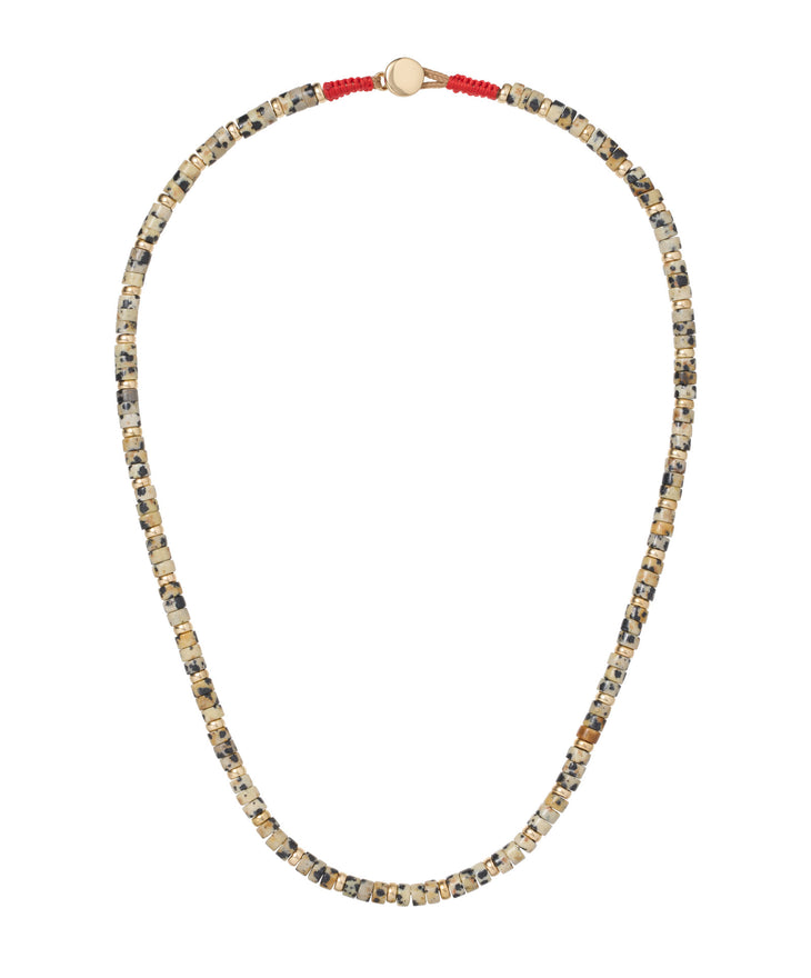 The Dalmation Jasper Heishi Necklace