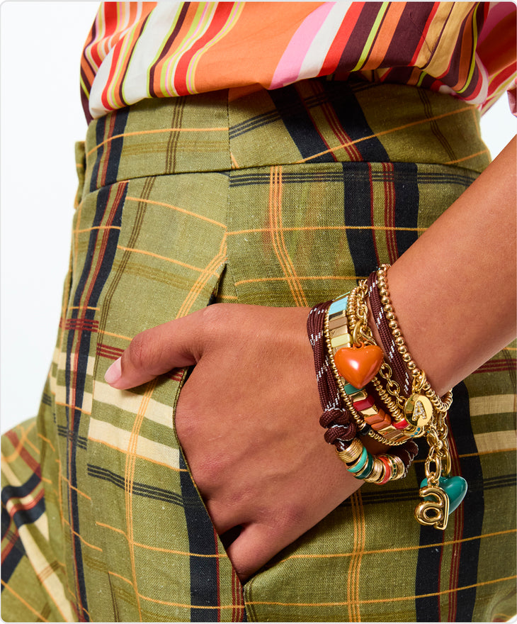 The Mini Puffy Heart Charm Bracelet