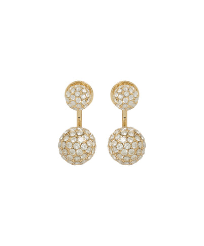 The Floating Pavé Ball Earrings