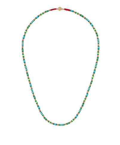Roxanne Assoulin men's green beaded necklace