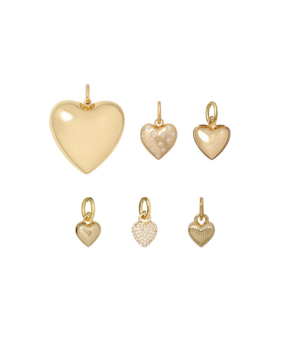 The Gold Heart Charms