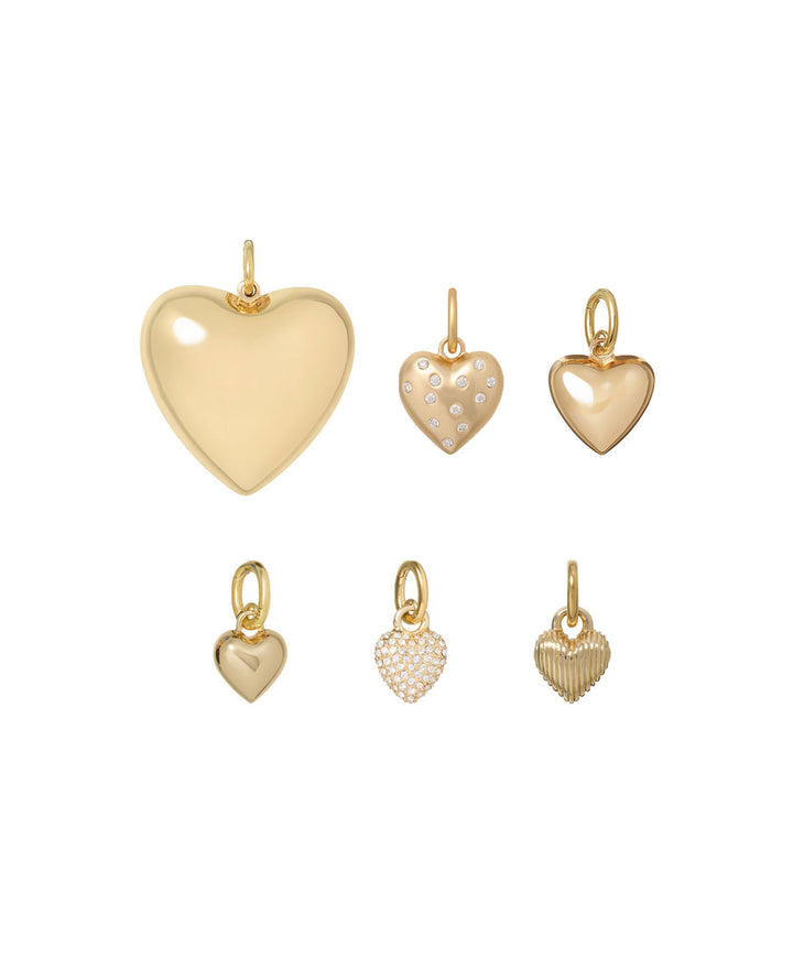 The Gold Heart Charms
