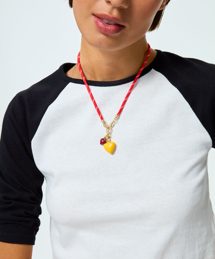 The Happy Cord Charm Necklace