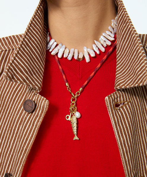 The Happy Cord Charm Necklace