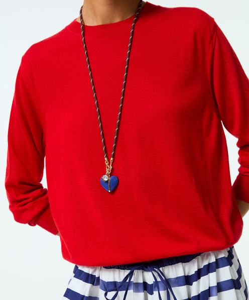 The Long Happy Cord Charm Necklace