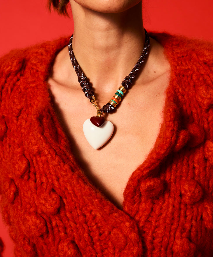 The Super Size Happy Cord Necklace