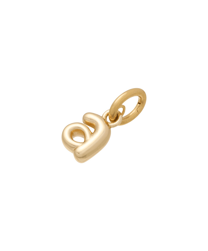 The Itsy Bitsy Puffy Initial Charms