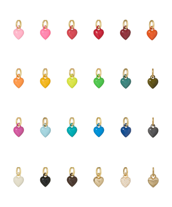 The Itsy Bitsy Puffy Heart Charms