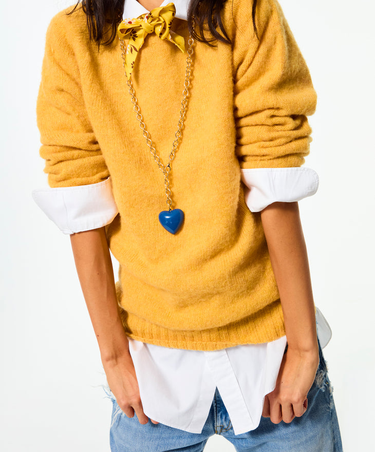 The Big Puffy Heart Charm Necklace