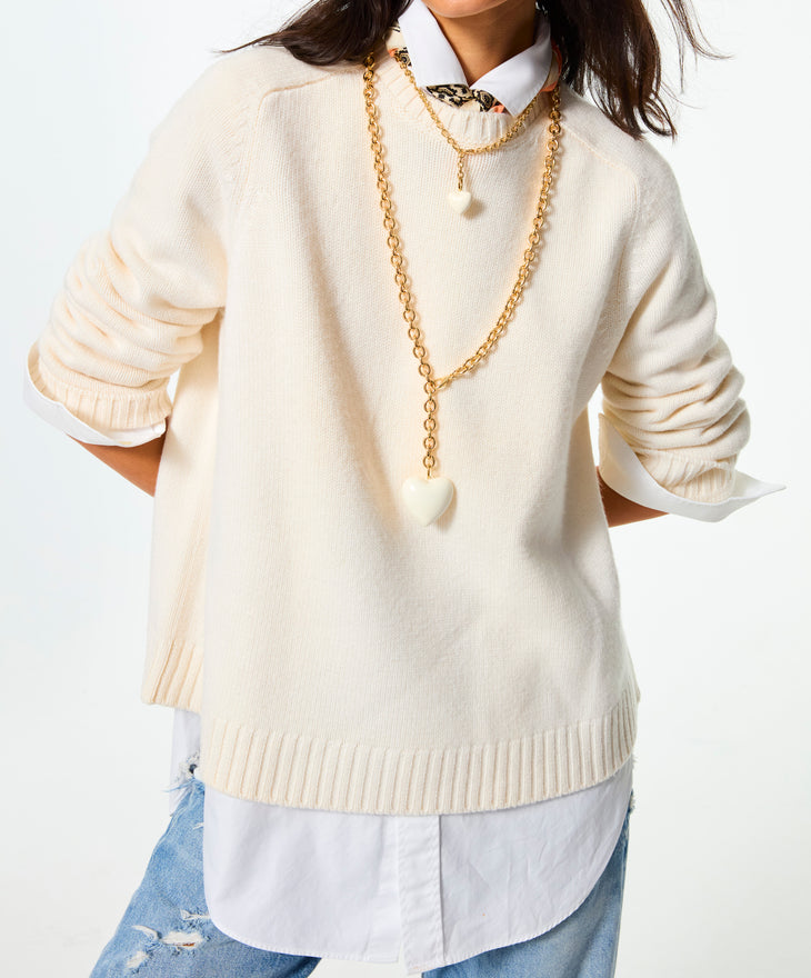 The Mini Puffy Heart Charm Necklace