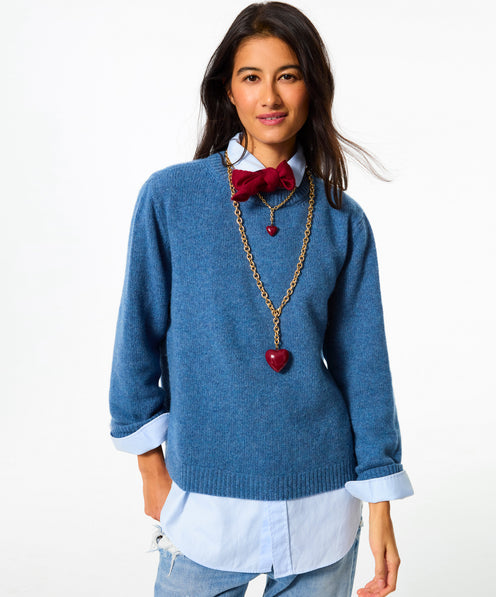 The Mini Puffy Heart Charm Necklace