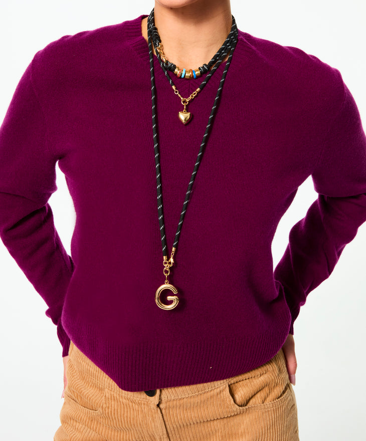 The Happy Cord Charm Necklace