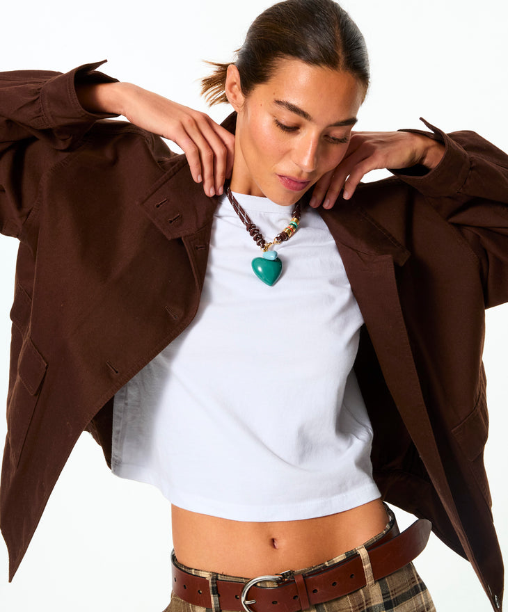 The Super Size Happy Cord Necklace