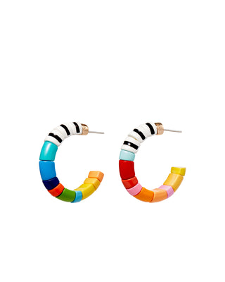 Roxanne Assoulin Kaleidoscope Chubbie Hoop Earrings Product Image