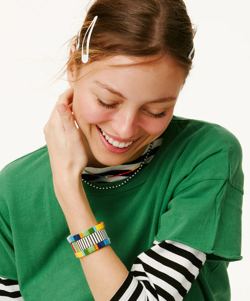 Roxanne Assoulin Kaleidoscope Bracelets Set of Three  on Model