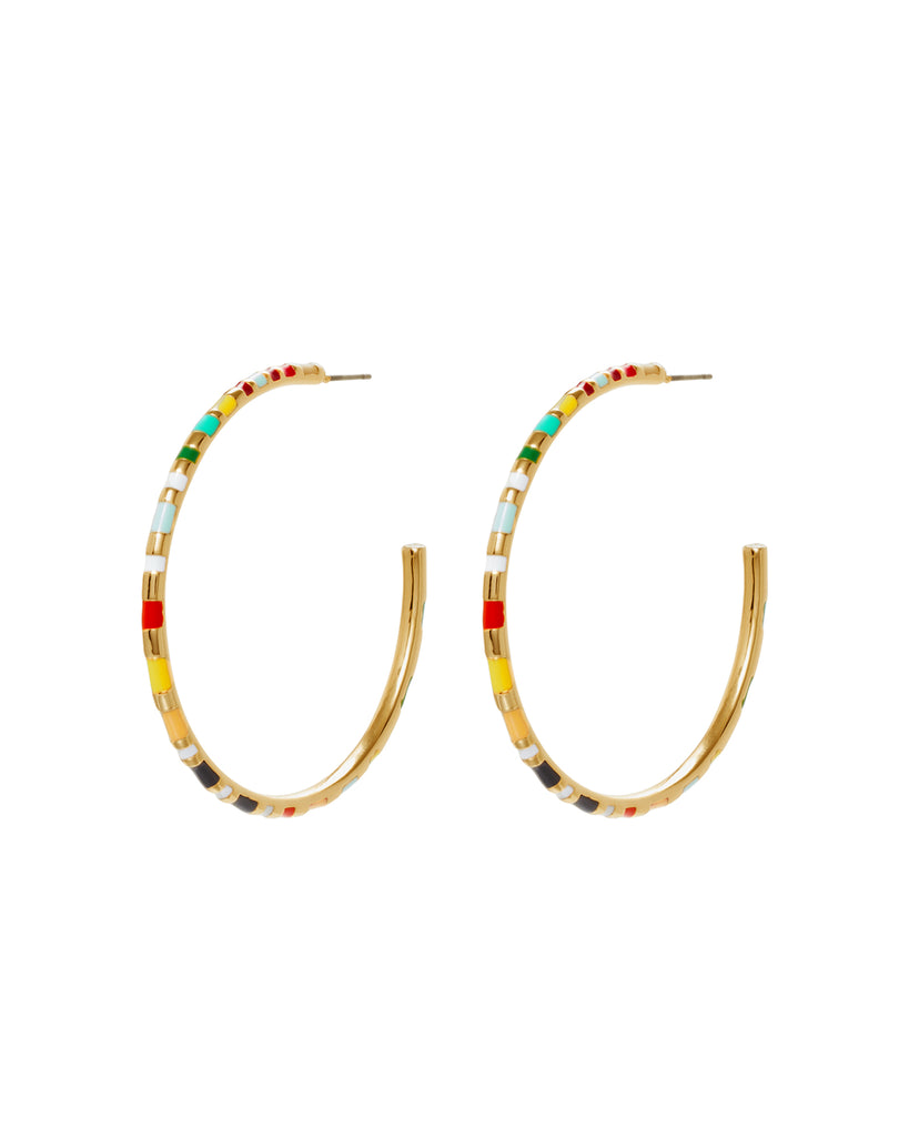 La Ponche Hoop Earrings – Roxanne Assoulin