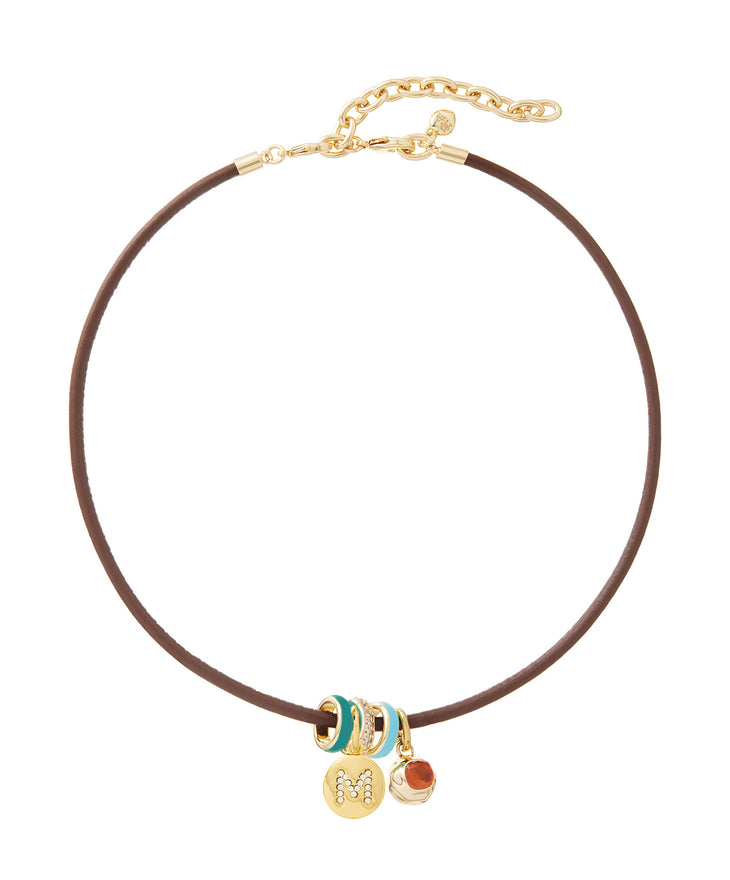 The Leather Charm Necklace