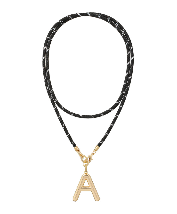 The Long Happy Cord Charm Necklace