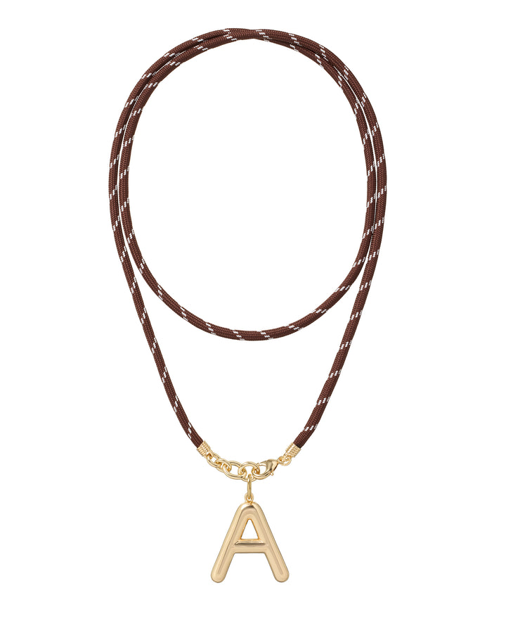 The Long Happy Cord Charm Necklace