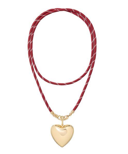 The Long Happy Cord Charm Necklace