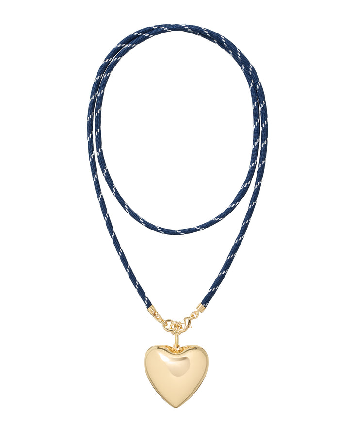 The Long Happy Cord Charm Necklace