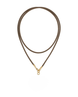 The Long Happy Cord Charm Necklace
