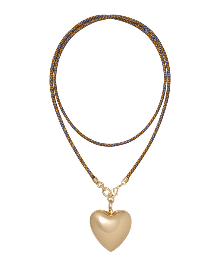The Long Happy Cord Charm Necklace