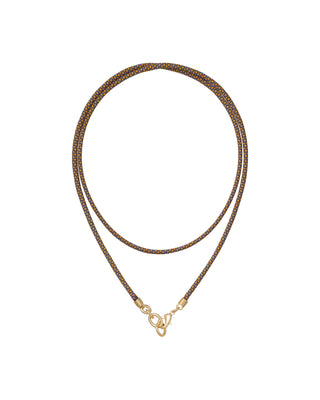 The Long Happy Cord Charm Necklace