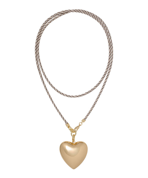 The Long Happy Cord Charm Necklace