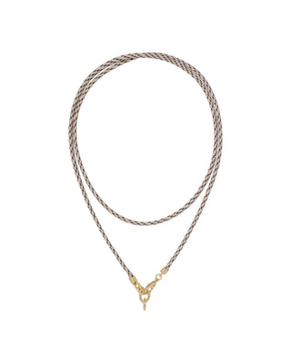 The Long Happy Cord Charm Necklace